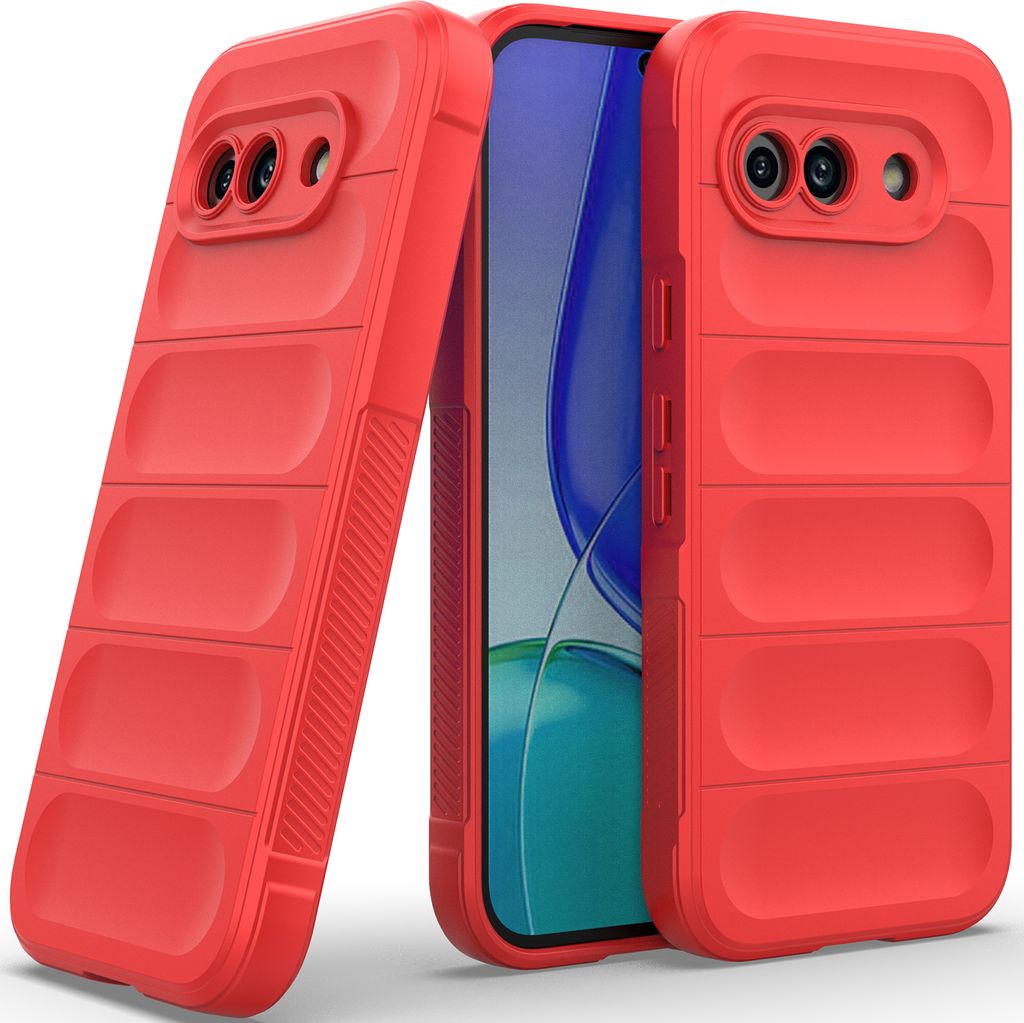 Handyhülle für Google Pixel 9A Weich TPU Silikon Stossfest Anti-rutsch Hülle Rot