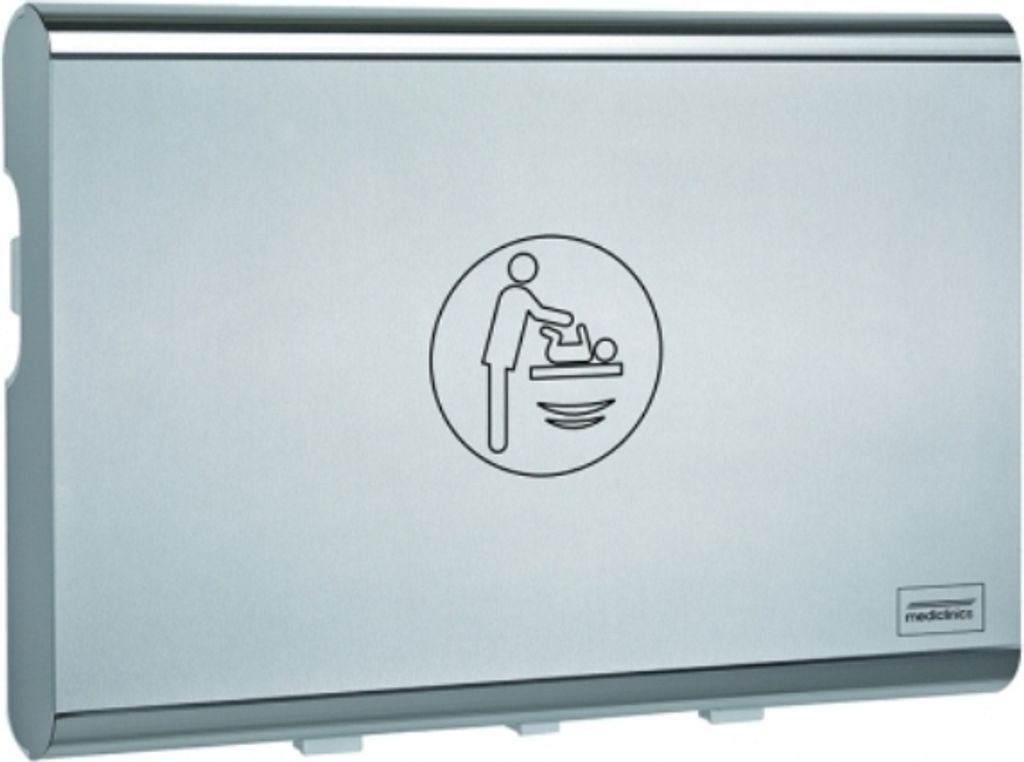 Baby Wickeltisch horizontal Edelstahl Produktbild 