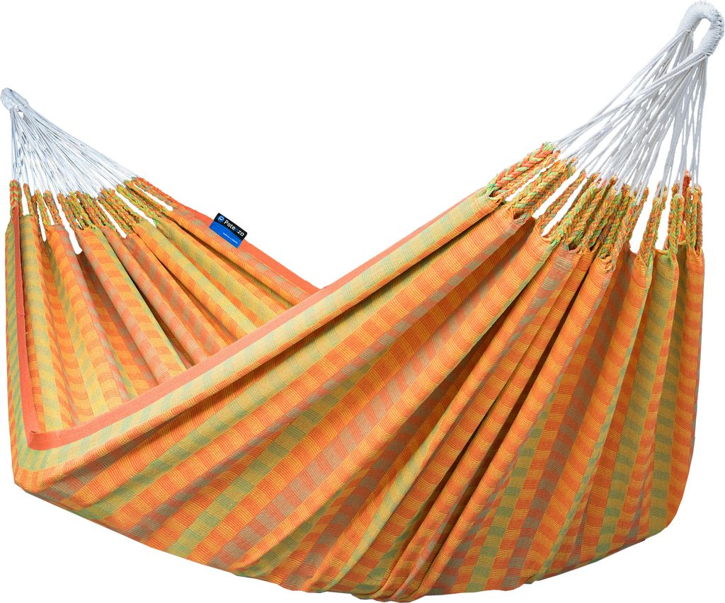 Potenza Morena Hängematte 230 x 160 cm, Belastbarkeit bis 220 kg, 100% Baumwolle Doppelhängematte