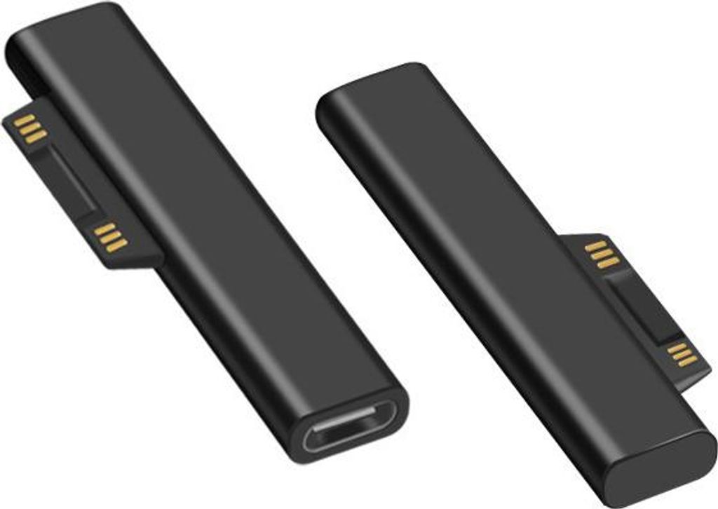 Surface Connect auf USB-C, kompatibel mit Microsoft Surface Pro 3/4/5/6/7, Surface Laptop 1/2/3/4, unterstützt Stromversorgung über USB-C