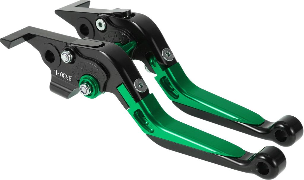 Kurz Lang Bremse Kupplung Hebel für Yamaha TMAX560 2019-2020 Verstellbarer Motorrad Lenker Bremshebel Aluminium Legierung Schwarz Kopf Grün Griff