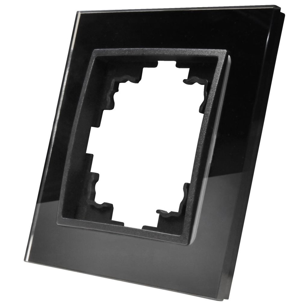Glas-Rahmen McPower "Flair", 1-fach, schwarz Produktbild 