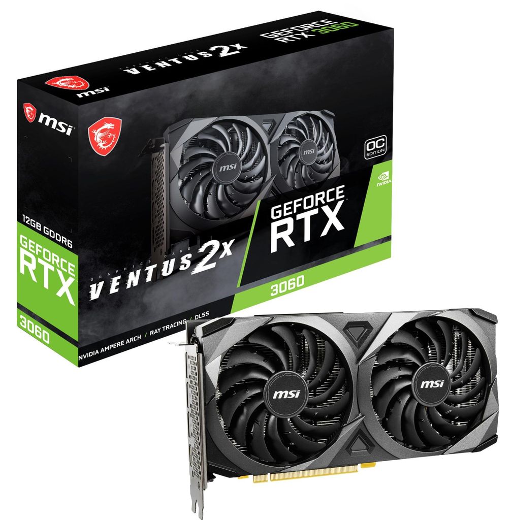 MSI V397-022R GeForce RTX 3060 VENTUS 2X 12G OC NVIDIA 12 Produktbild 