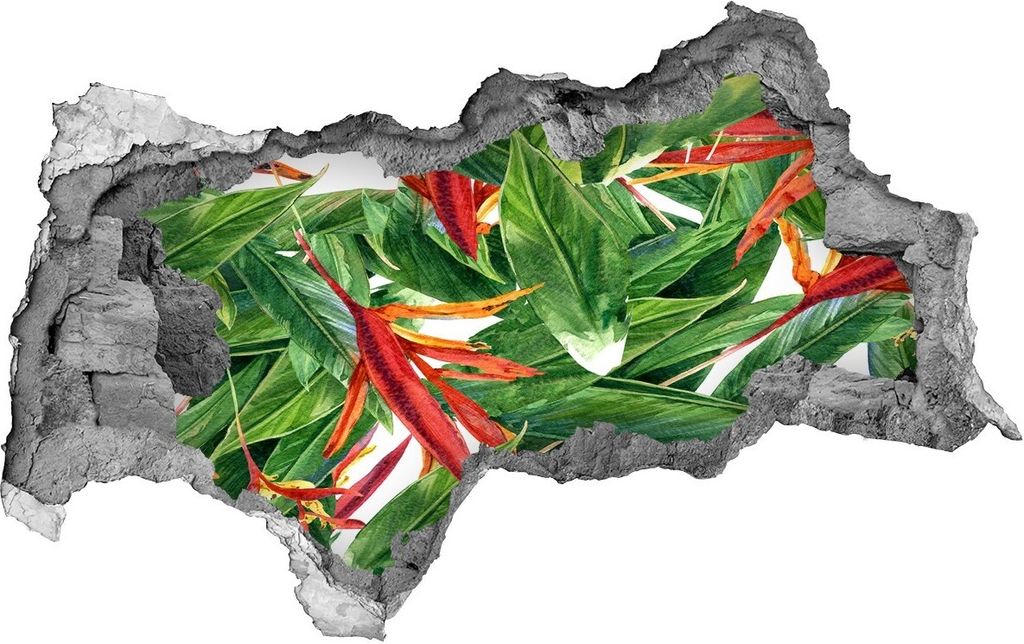 Selbstklebender Loch-3D-Aufkleber 95x73 cm Blumenmuster