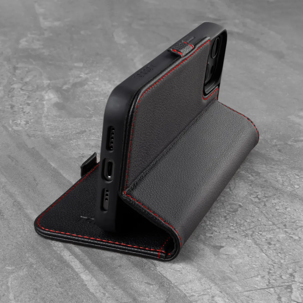 WIIUKA Custodia per iPhone 13 Pro Max, in pelle tedesca, con