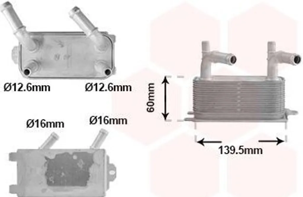 Refroidisseur d'huile de boîte auto FORD Mondeo V Break VAN WEZEL Alu