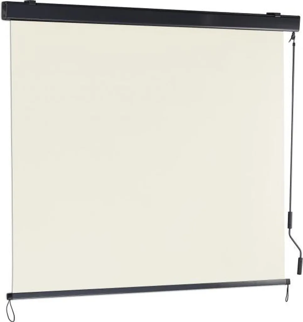 Store vertical beige occultant pour balcon créez de l'ombre facilement