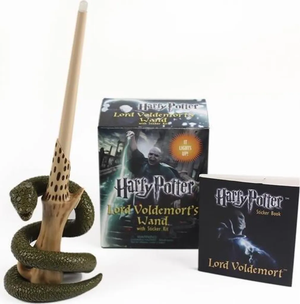 Baguette de Voldemort Harry Potter avec kit d'autocollants collector