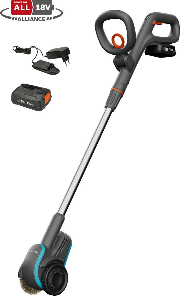 Gardena 14820-20, 97,1 cm, 2,5 m/s², Grün, Grau, Akku, 18 V Produktbild 