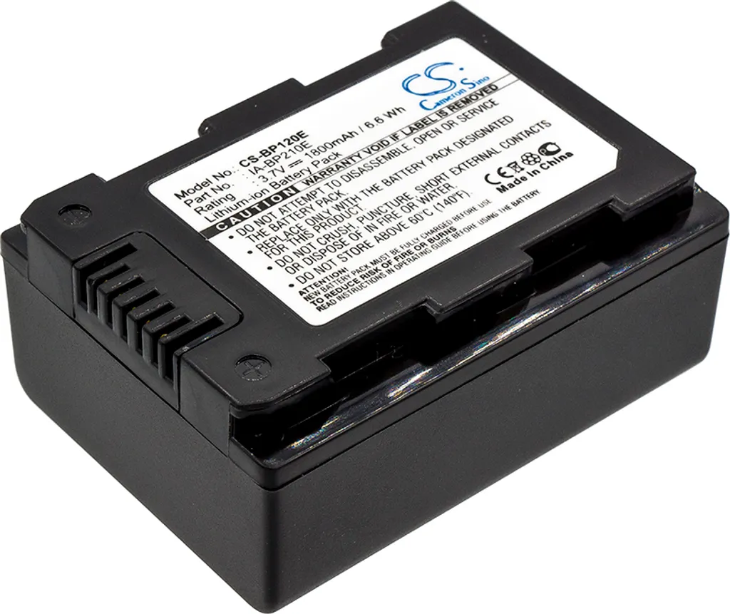 Batteria TECHTEK per Samsung HMX-H200 IA-BP210E | Sicura e Certificata