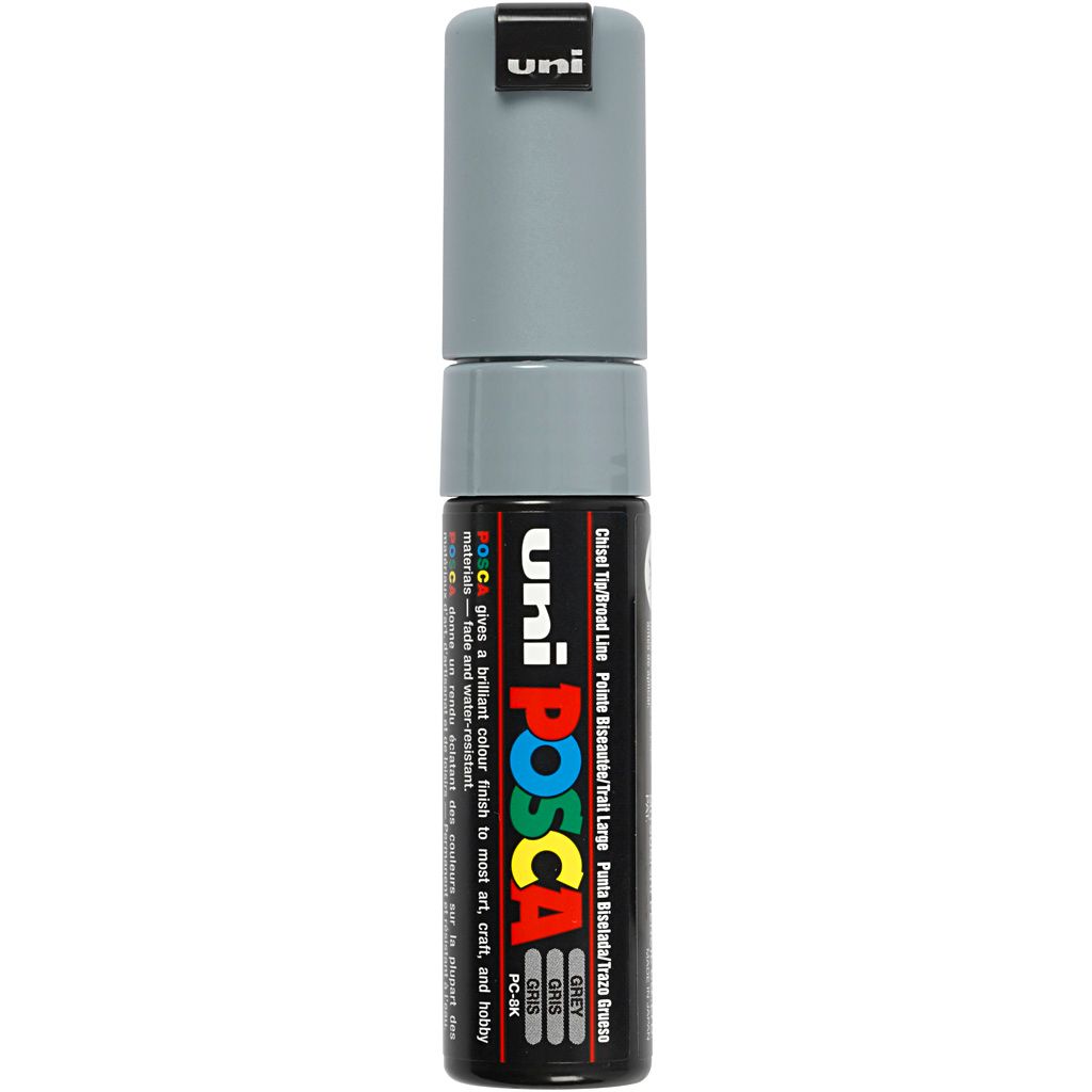 Uni-Ball uni POSCA PC-8K, Grau, Schwarz, Grau, Meißel