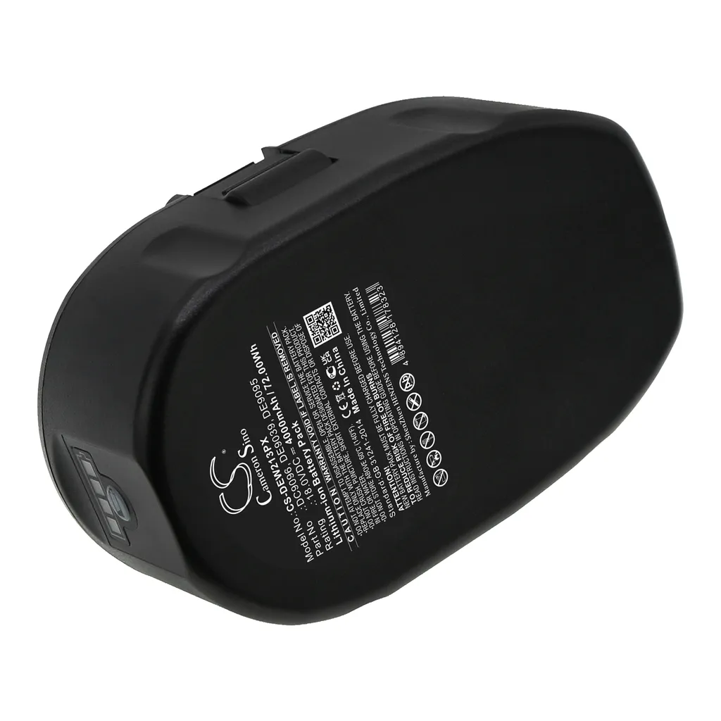 Batteria TECHTEK per DeWalt DC020 DC212 DC330 18V Ni-MH 3.0Ah - 3