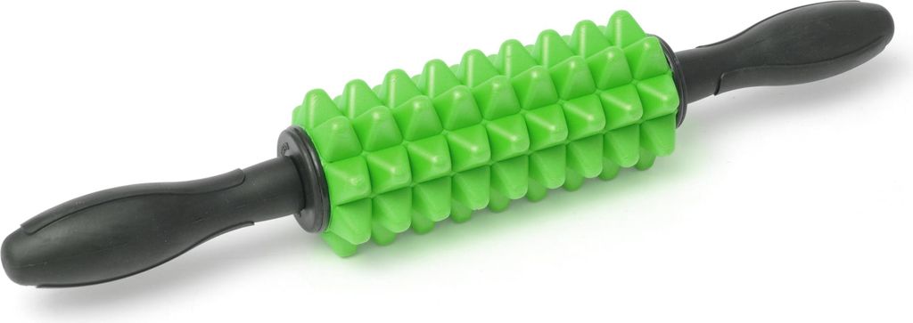 Faszienroller / Massageroller mit Griffen - green