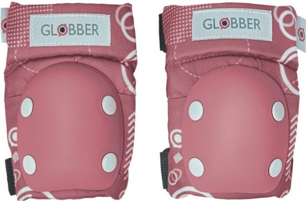 Globber Protektorenset für Kinder, Ellbogen- und Knieschützer, Rosa, für Scooter, Rollschuhe, Skateboard