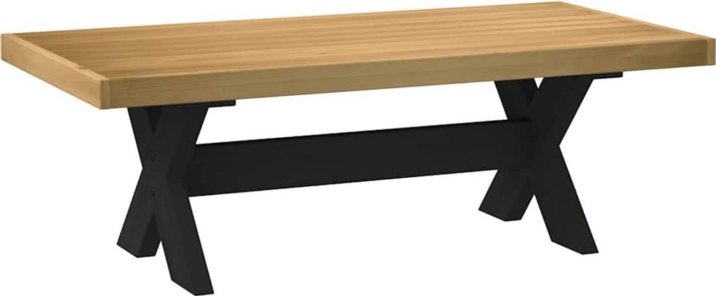 Maison Exclusive - Couchtisch NOAIN X-förmige Beine 120x60x40 cm Massivholz Kiefer
