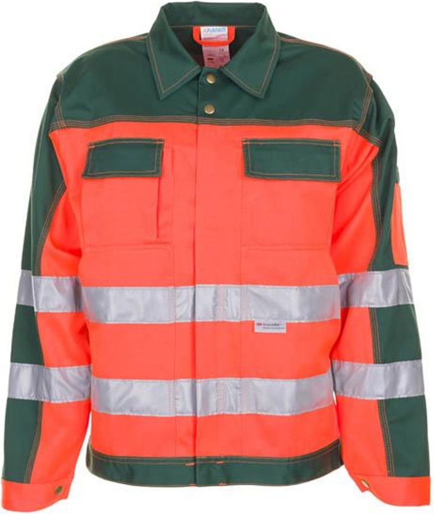 Größe 52 Herren Planam Warnschutz Bundjacke 2-farbig orange grün Modell 2008