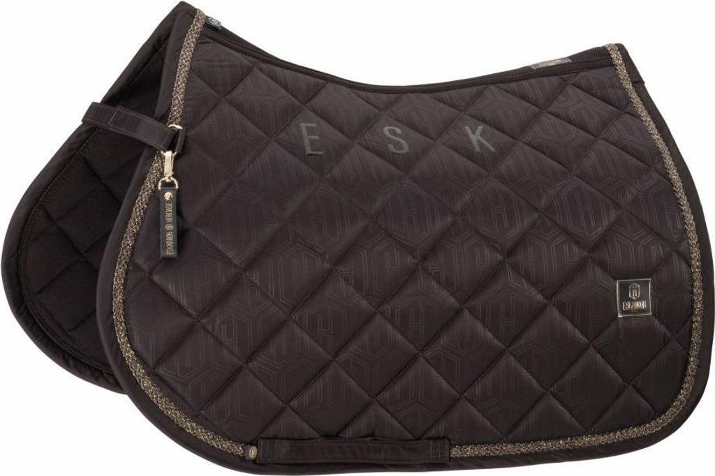Eskadron Dressurschabracke Glossy Heritage 2025 Schabracke Black Truffle PD