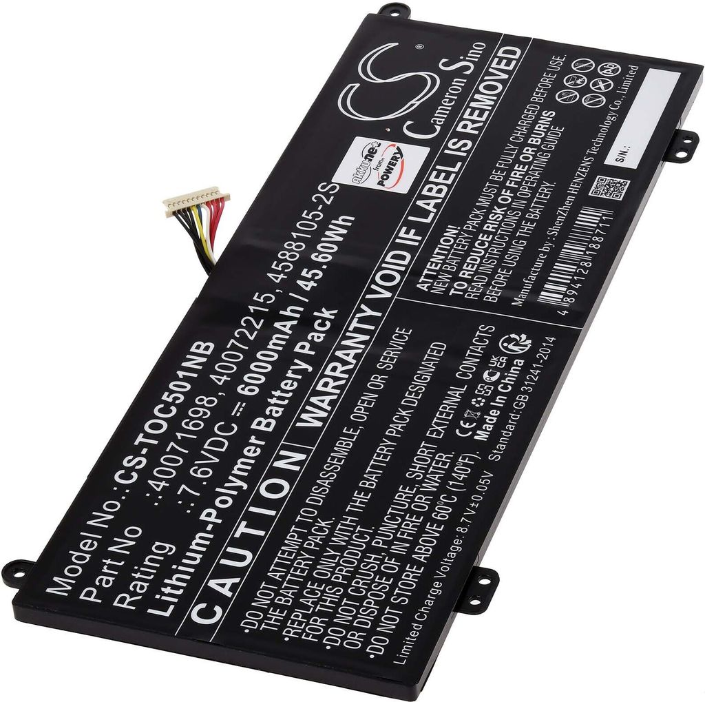 Akku für Dynabook Satellite Pro C50-G-106 Laptop