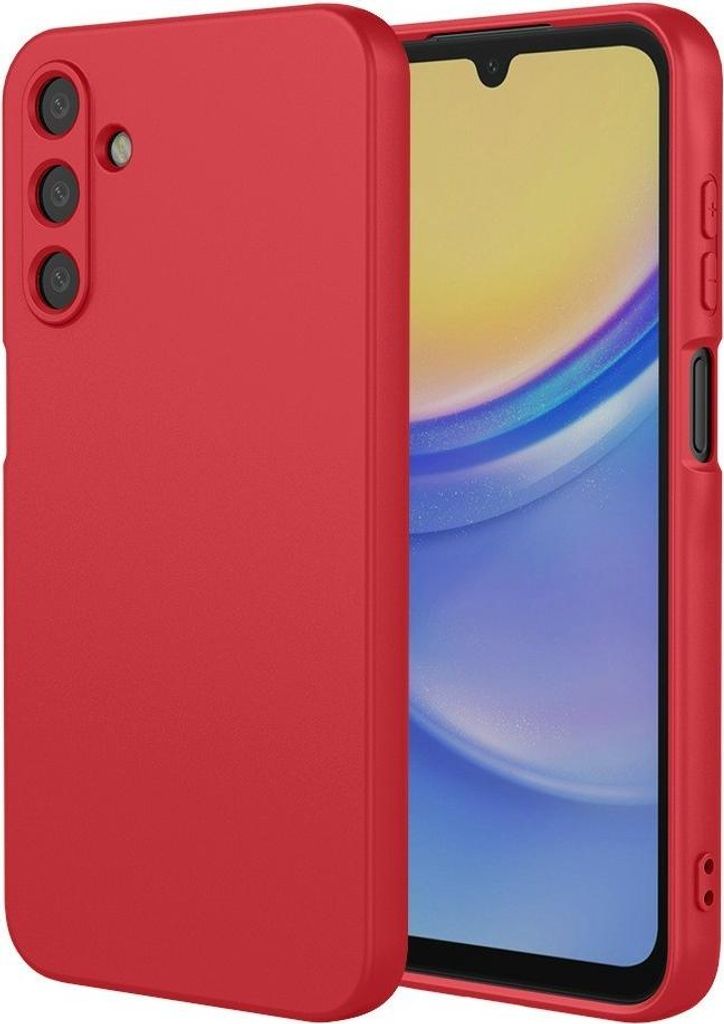 Hülle für Samsung Galaxy S25 Plus/S24 Plus - Phonesta Soft Silk Silikon Back Cover - Rot