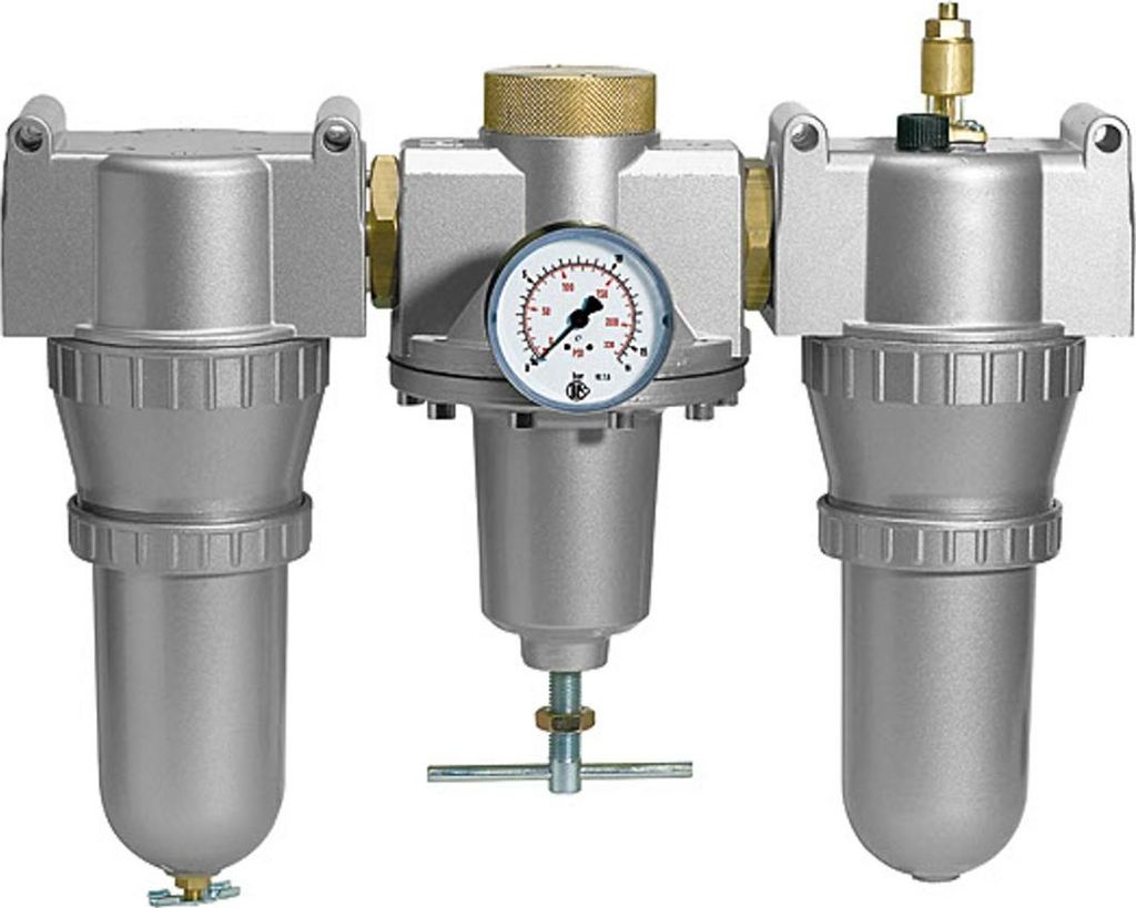 Riegler Wartungseinheit 3-tlg. »Standard« mit Metallbehälter, BG 1, G 1/4