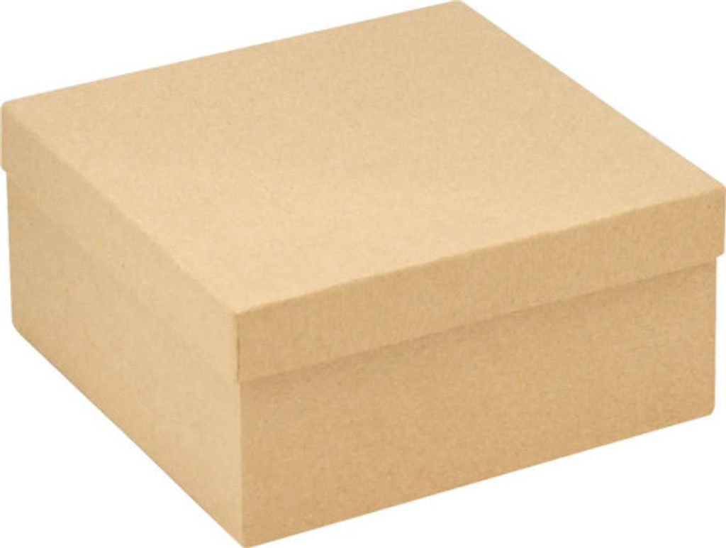 Box aus Pappe quadratisch 23,5x23,5x11 cm