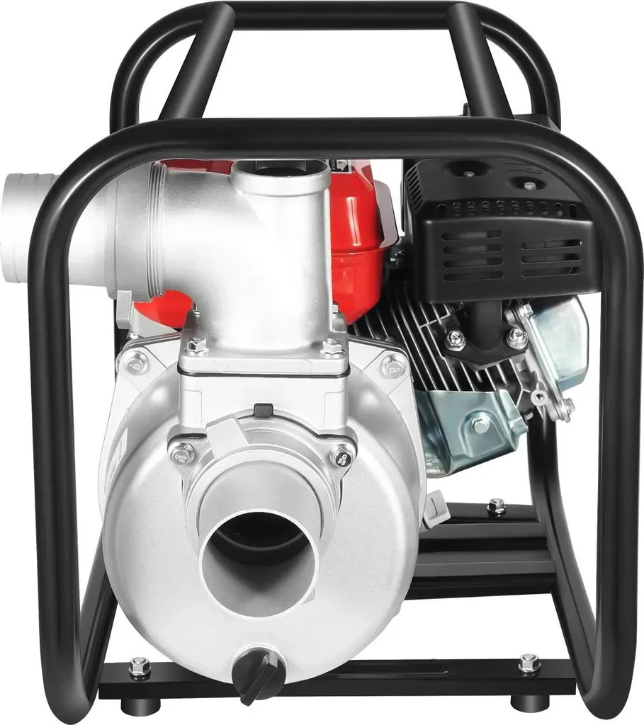 Pompe à eau à essence 4 temps 7,5 CV raccord 76 mm avec tuyau 7,5 m