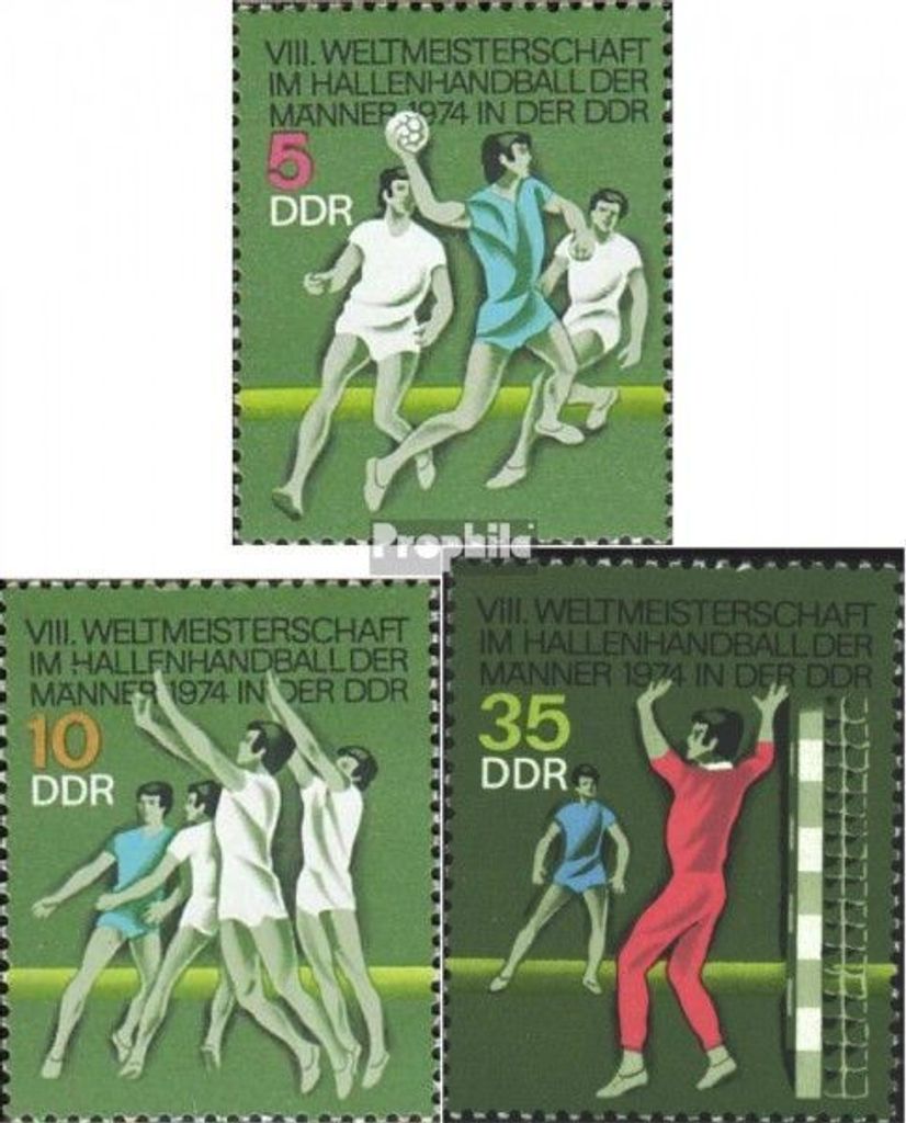 Briefmarken DDR 1974 Mi 1928-1930 (kompl.Ausgabe) Produktbild 