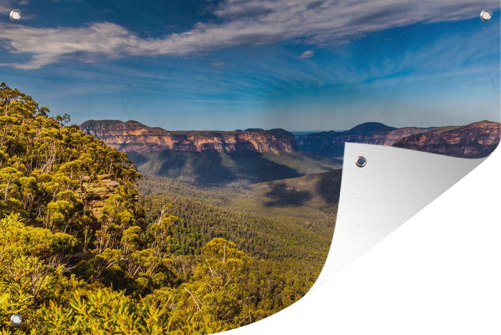 MuchoWow 120x80 cm Outdoor-Poster Gartendeko Sichtschutz Garten Poster für den Garten Aussichtspunkt im Blue Mountains National Park in Australien