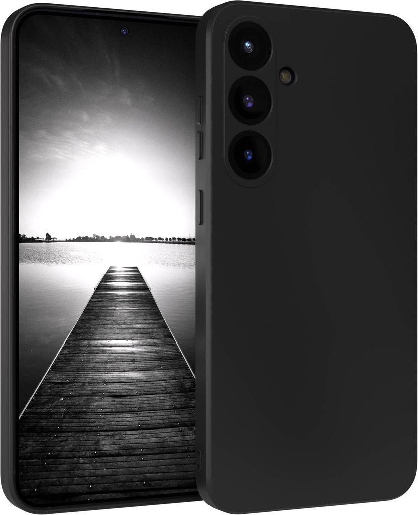 EAZY CASE - TPU Hülle für Samsung Galaxy S25 Plus, TPU Case stoßfeste Handyhülle, weiches Cover mit Kameraschutz, Silikonhülle in Schwarz