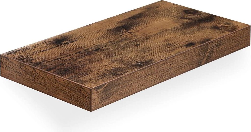 VASAGLE Schweberegal, Wandboard, 40 x 20 x 3,8 cm braun Produktbild 
