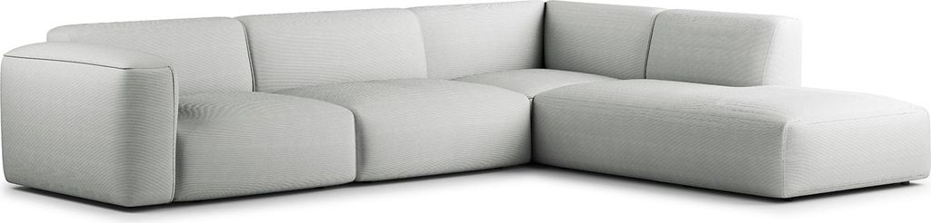 home24 3-Sitzer Ecksofa mit Recamiere