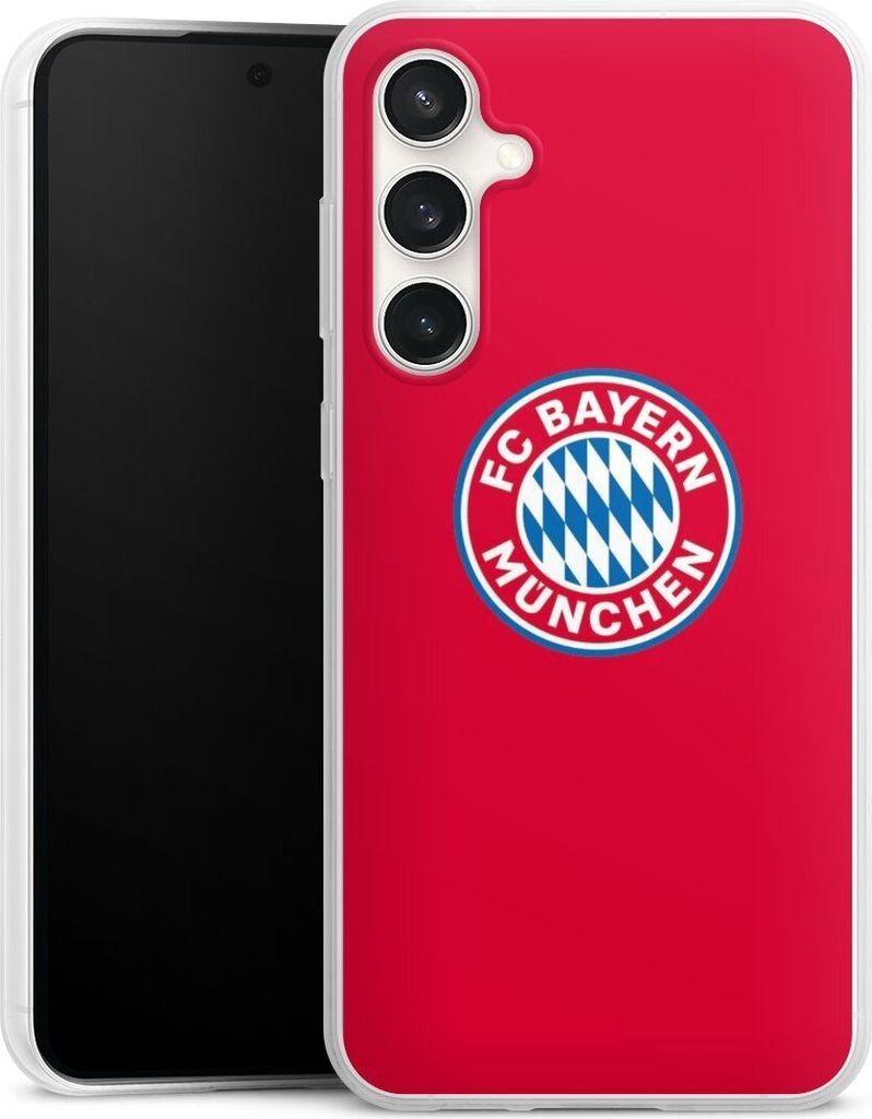 DeinDesign Slim Hülle für Samsung Galaxy S23 FE Silikon Case Ultra Dünn Handyhülle FC Bayern München FCB Logo