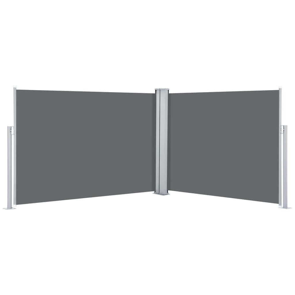 vidaXL Tenda laterale estensibile antracite 120 x 1000 cm Immagine del prodotto 