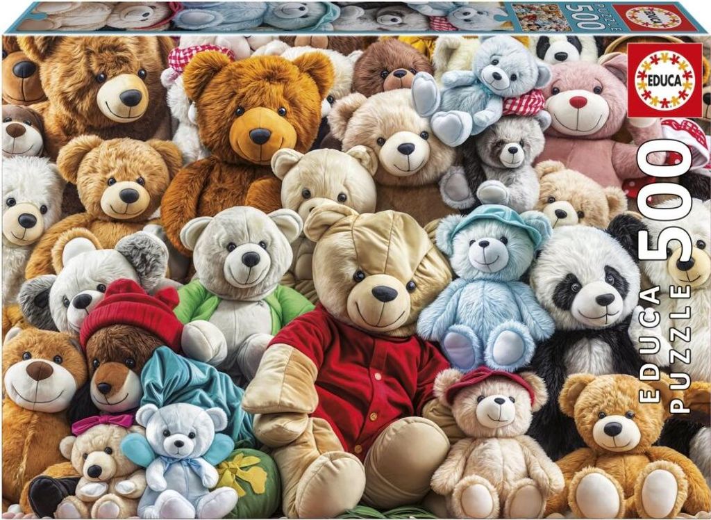 EDUCA Puzzle Teddybä ren 500 Puppen