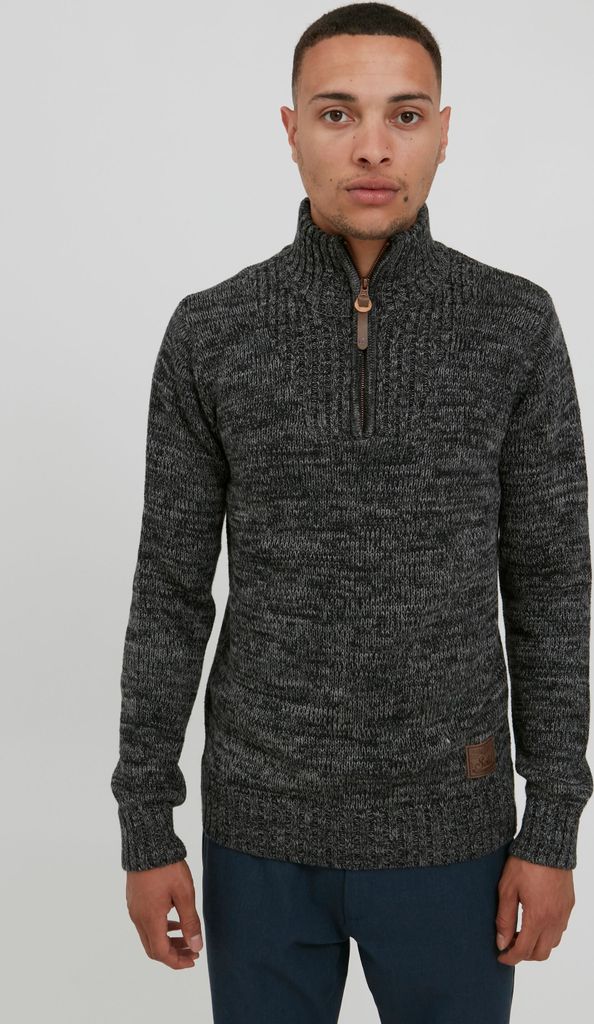 SOLID SDPhilostrate Herren Strickpullover Troyer Grobstrick Pullover mit Troyerkragen 100% Baumwolle Regular fit