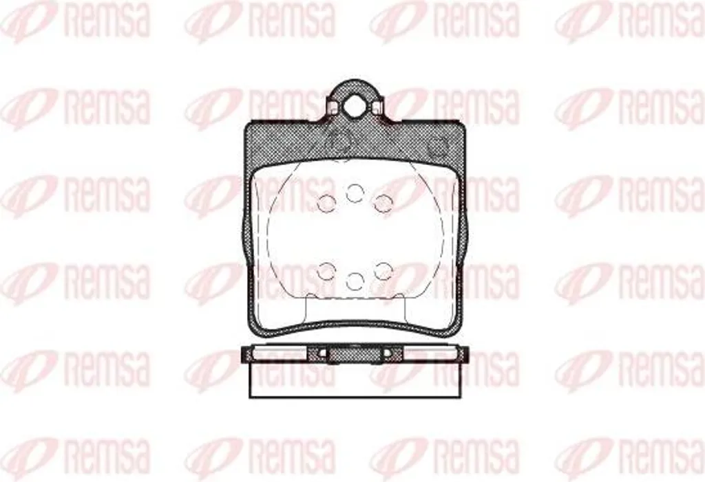 Plaquettes de frein REMSA 0678.00 pour Crossfire et Classe C (05139902AA)