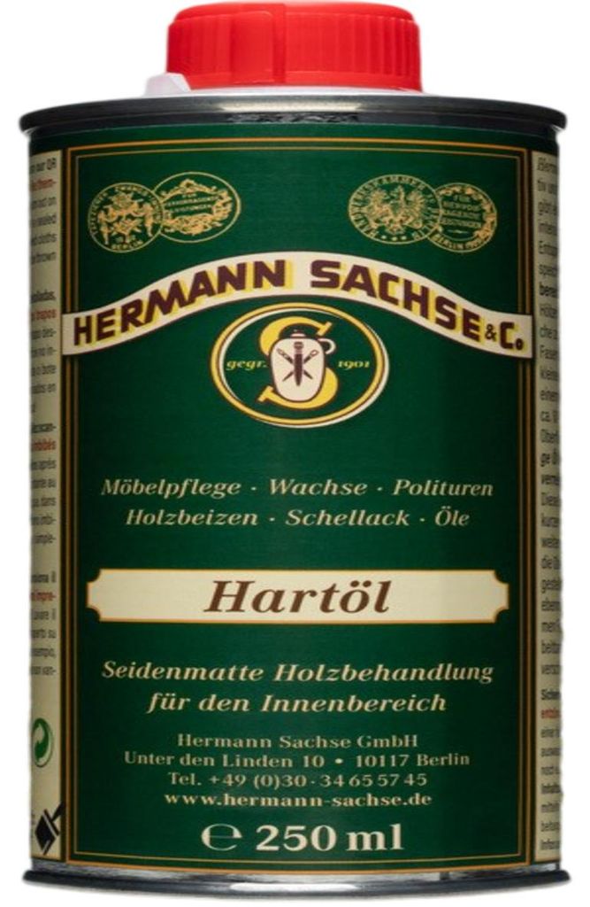 Holzöl Hartöl aus Leinölfirnis und Walnussöl, 250 ml, Produktbild 