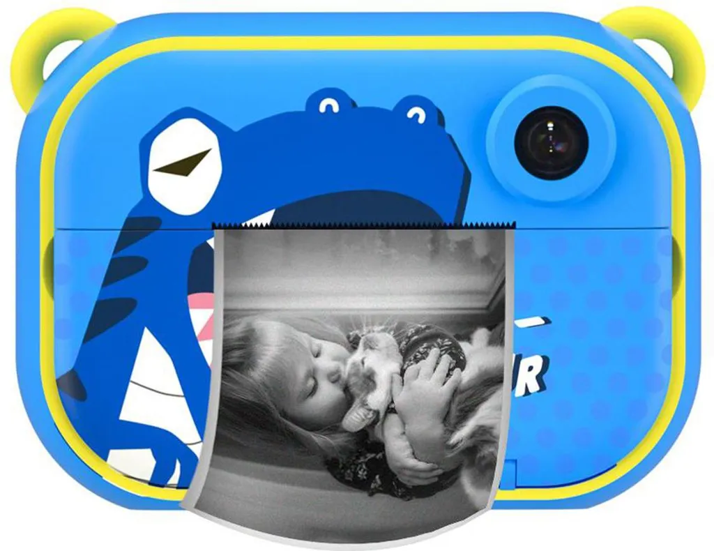 Appareil Photo Enfant Antichoc Dinosaure Bleu TechKidz Zoo Family HD