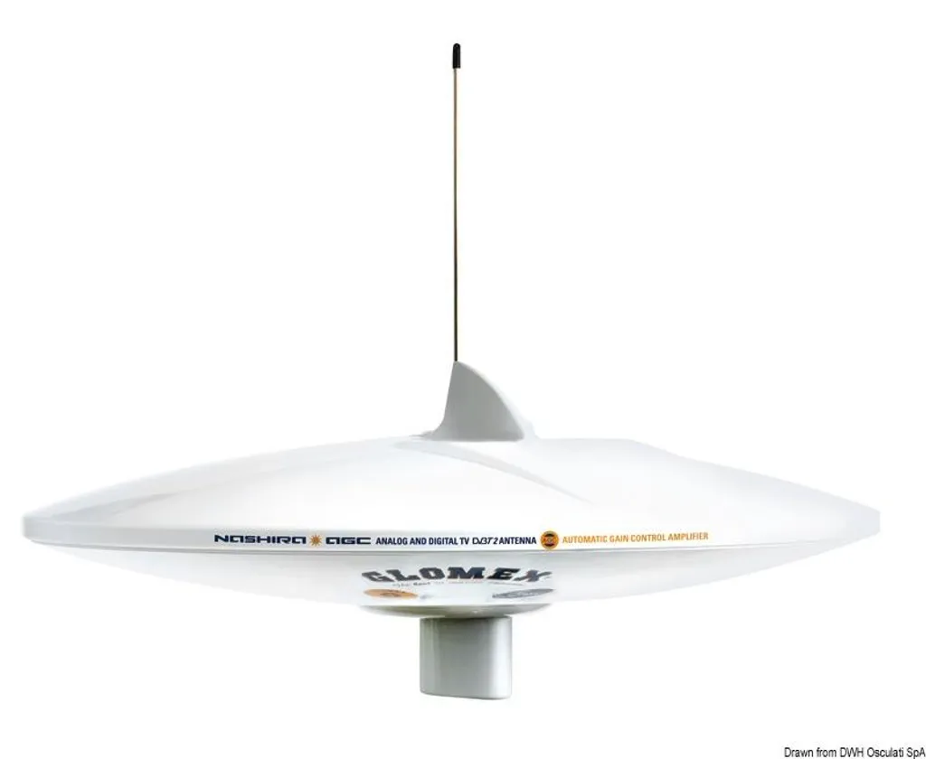 Antenne Marine Nashira AGC Glomex pour Réception TV et Radio Stable en Mer