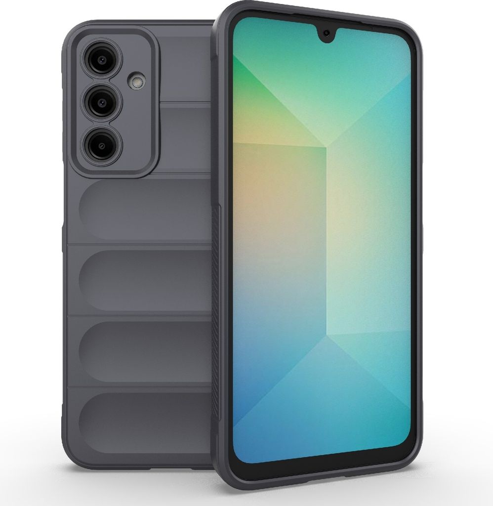 Mobigear Bumpy Samsung Galaxy A16 Hülle Flexibles TPU Backcover - Grau