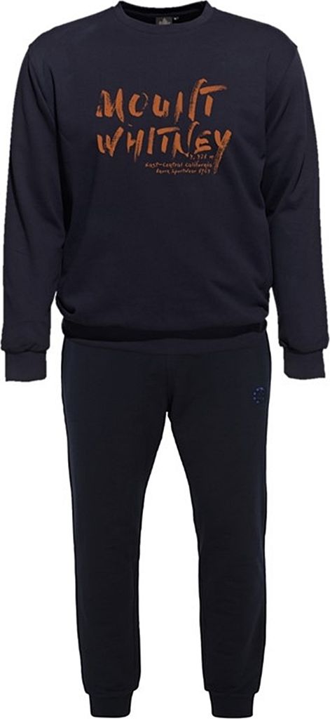 Übergrößen Jogginganzug Mount Whitney orange AHORN SPORTSWEAR Navy 4XL