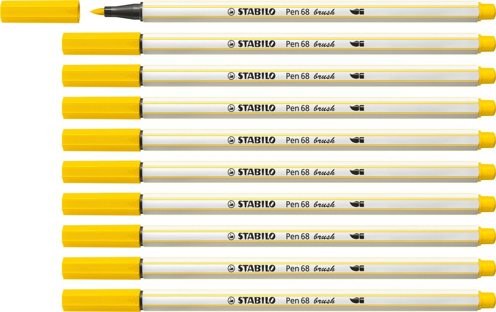 STABILO Premium-Filzstift mit Pinselspitze für variable Strichstärken - Pen 68 brush -...