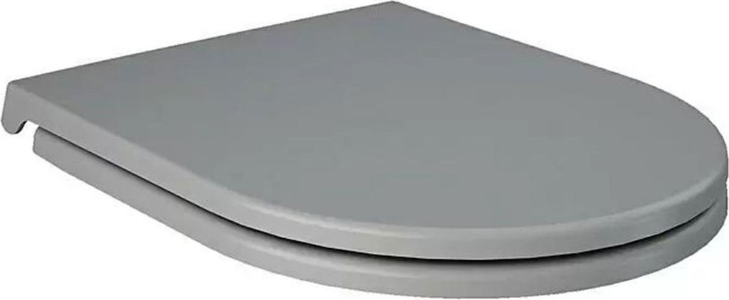 Toilettensitz Feeling, mit Absenkautomatik, grau, matt, Duroplast