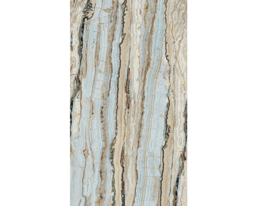 Fototapete Vlies A50802 Digitaldruck Vertical Marble blau 3-tlg. 159 x 280 cm