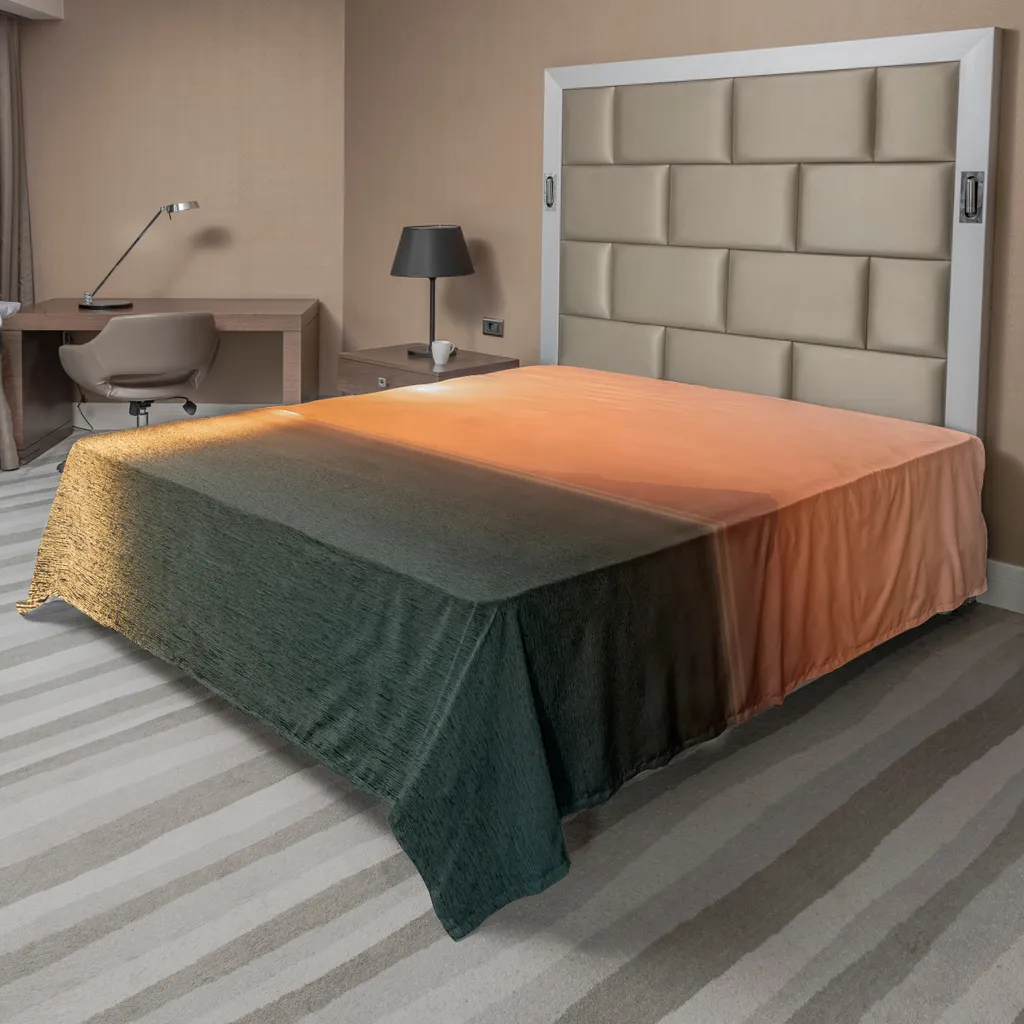 Drap de lit d'été léger 275x260 cm pour décoration de chambre côtière