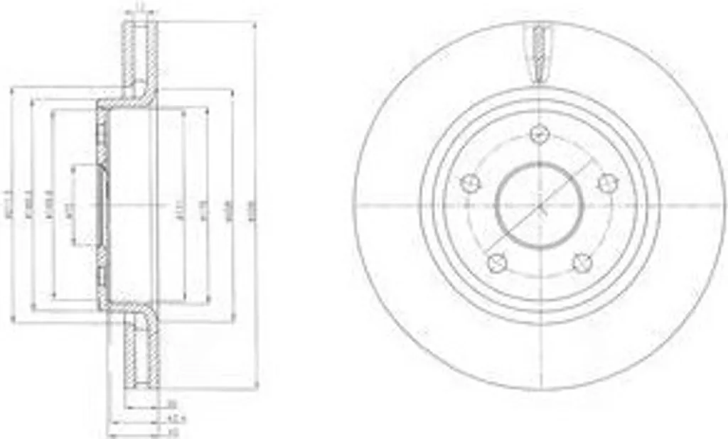 Disque de frein Dr!ve+ DP1010.11.0528 pour Grand Cherokee II et III