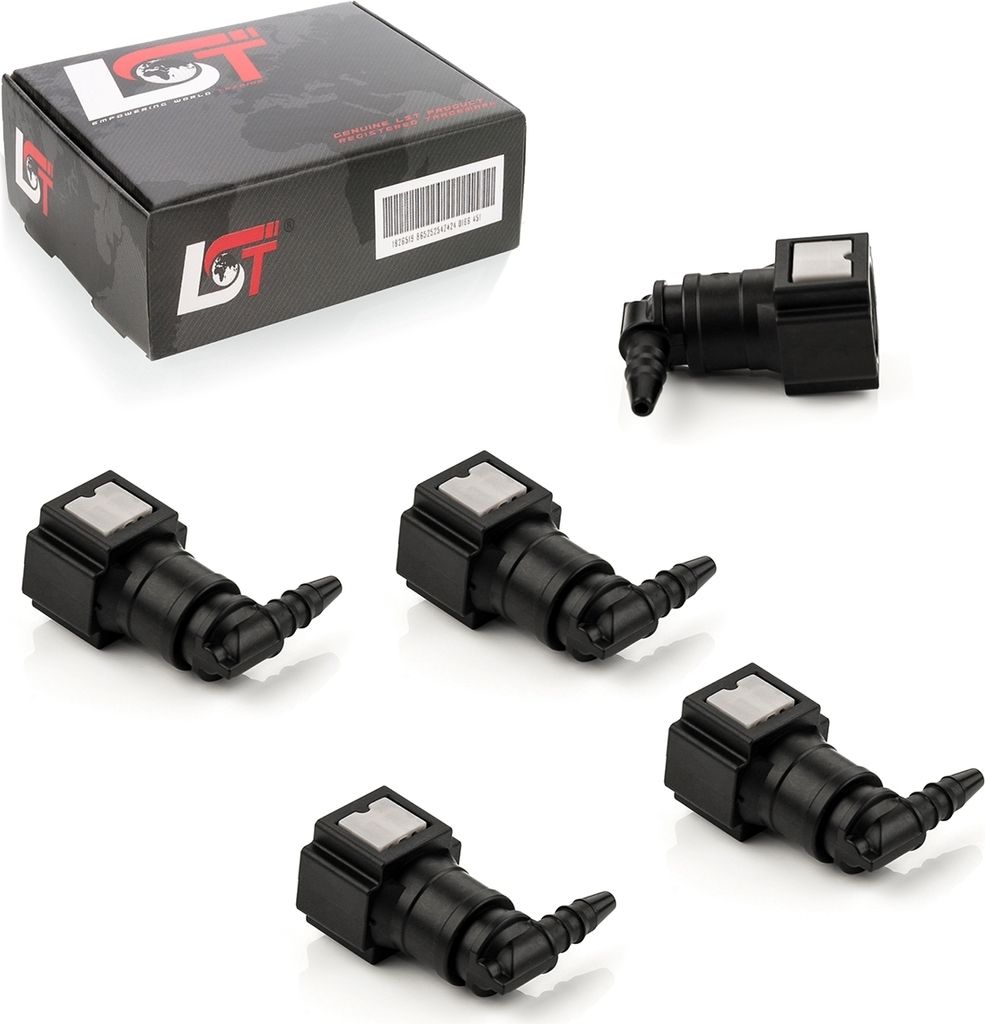 5x Schnellverschluss Kraftstoffleitung Kupplung L-Stück 6,3x3mm für JEEP FORD