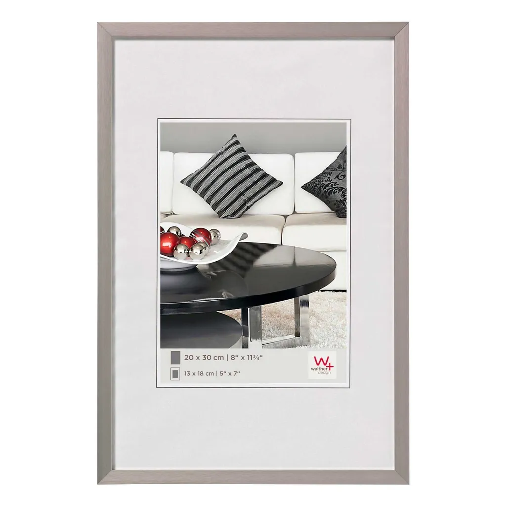 Walther AJ070D Cornice Alluminio 50x70 Stahl - Eleganza Sedia Design