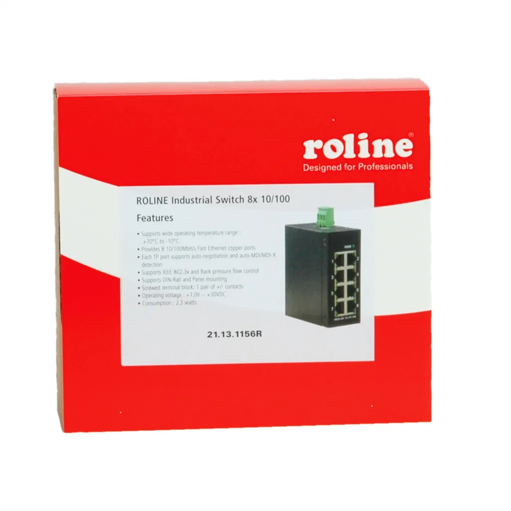 Évitez les pannes réseau avec le Switch Industriel ROLINE 8x RJ-45