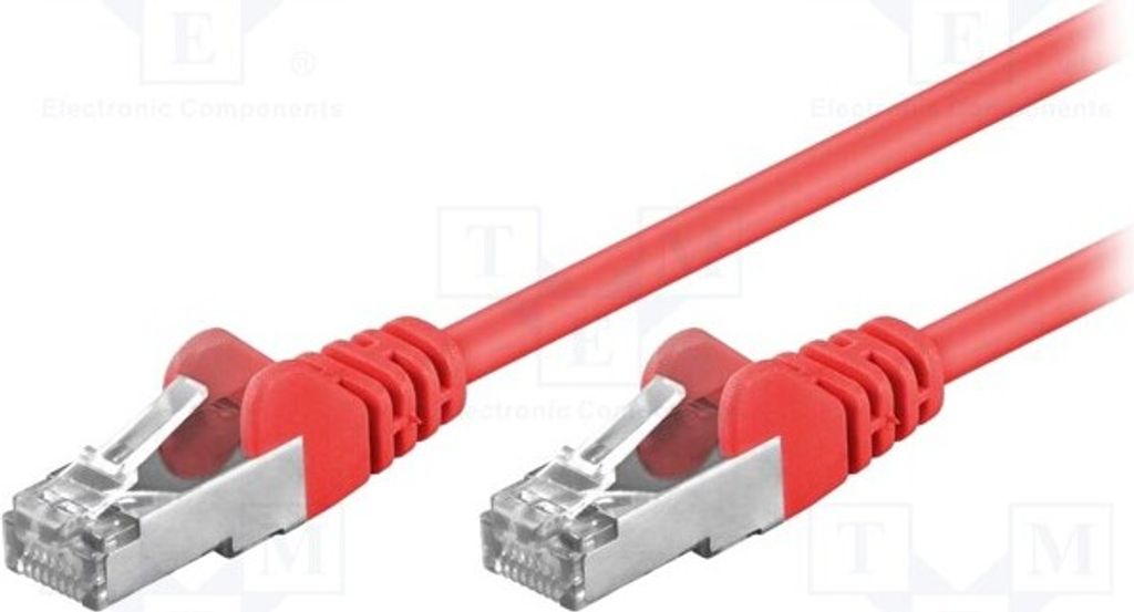 1x rot 1m PVC 2 50151 RJ45-Kabel 5e